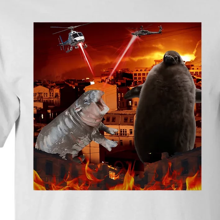 Moo Deng And Pesto Battle Tall T-Shirt