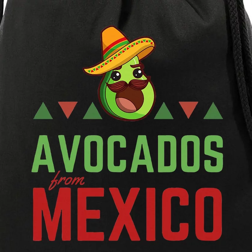 Mexican Day Avocado Costume Celebrate with Avocados Drawstring Bag