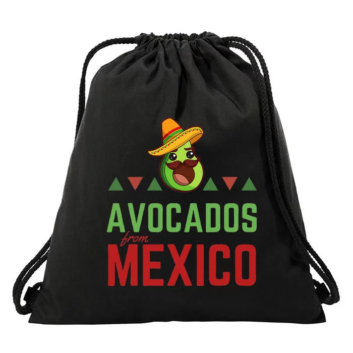 Mexican Day Avocado Costume Celebrate with Avocados Drawstring Bag