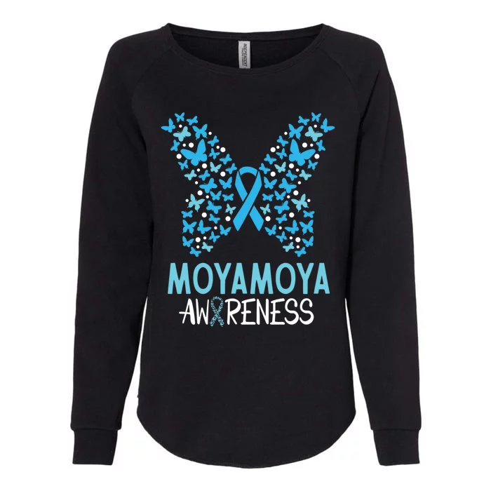 Moyamoya Disease Awareness Butterfly Gift And Meaningful Gift Womens California Wash Sweatshirt