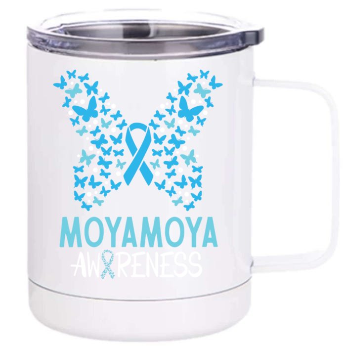 Moyamoya Disease Awareness Butterfly Gift And Meaningful Gift Front & Back 12oz Stainless Steel Tumbler Cup