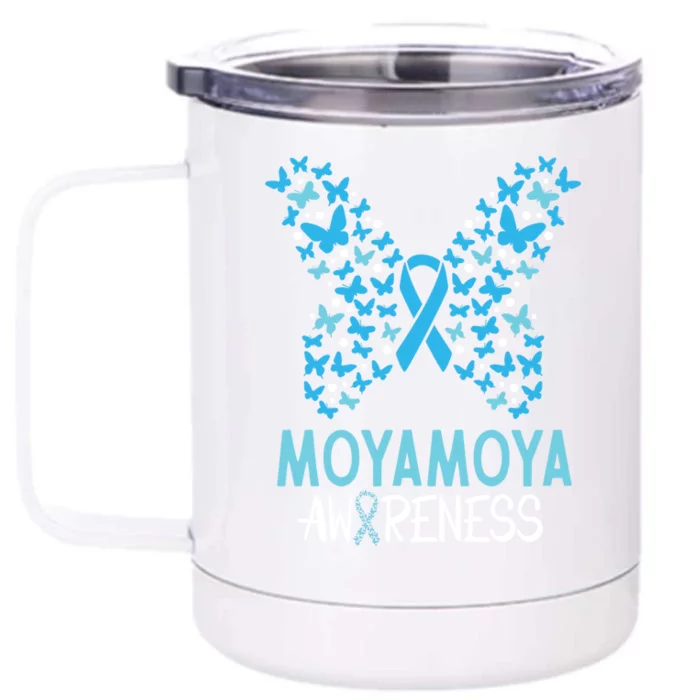 Moyamoya Disease Awareness Butterfly Gift And Meaningful Gift Front & Back 12oz Stainless Steel Tumbler Cup