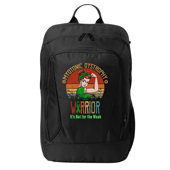 Myotonic Dystrophy Awareness ItS Not For The Weak City Backpack