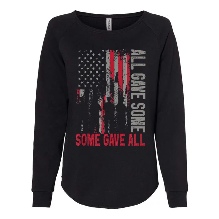 Memorial Day All Gave Some Some Gave All Veteran Womens California Wash Sweatshirt