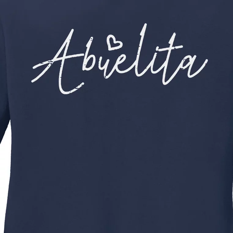 Mothers Day Abuelita Spanish Grandma Abuela Nana Mimi Women Ladies Long Sleeve Shirt