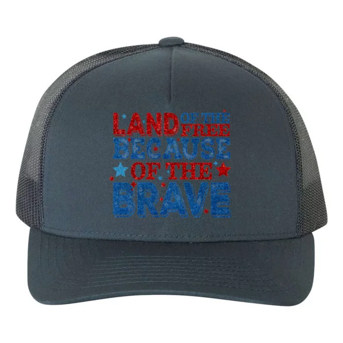 Memorial Day American Flag Land Of The Frees Funny Gift Yupoong Adult 5-Panel Trucker Hat