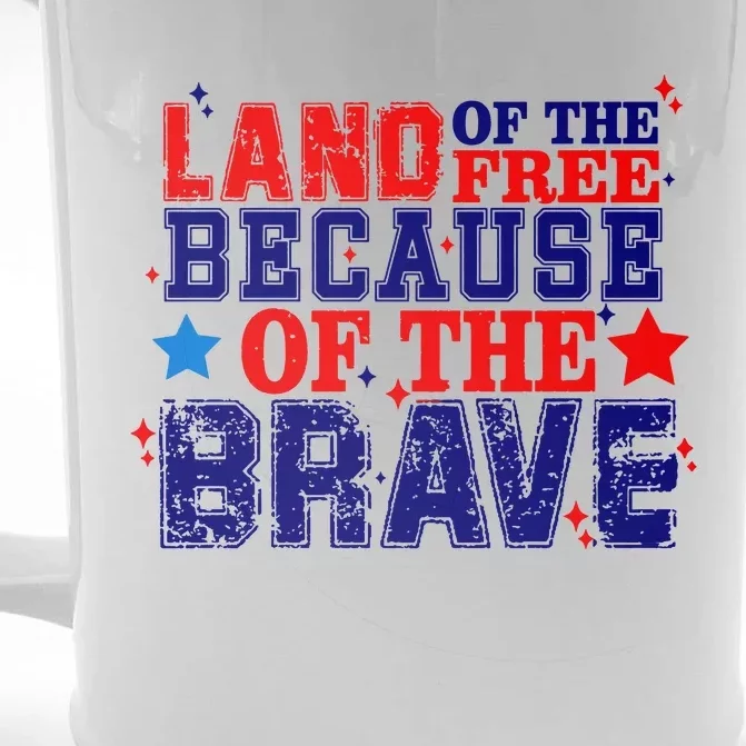 Memorial Day American Flag Front & Back Beer Stein