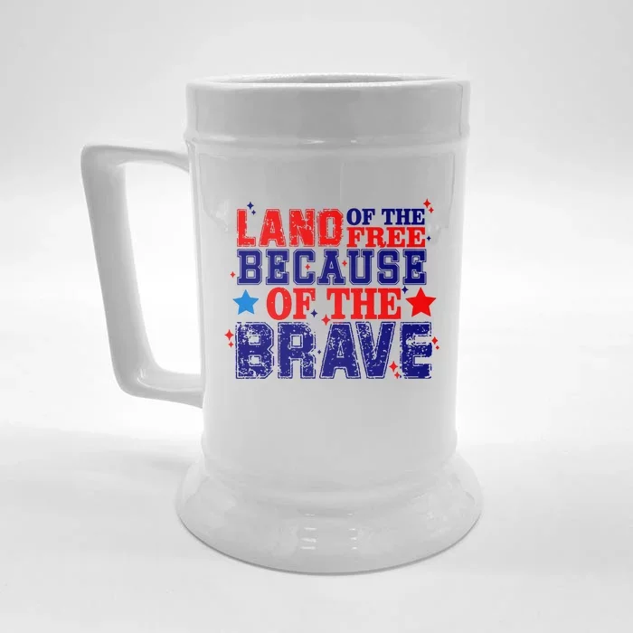 Memorial Day American Flag Front & Back Beer Stein