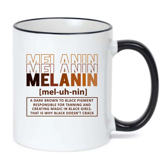 Melanin Definition Black History Month Black Gift Black Color Changing Mug