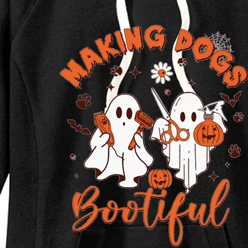 Making Dogs Bootiful Halloween Women's Fleece Hoodie