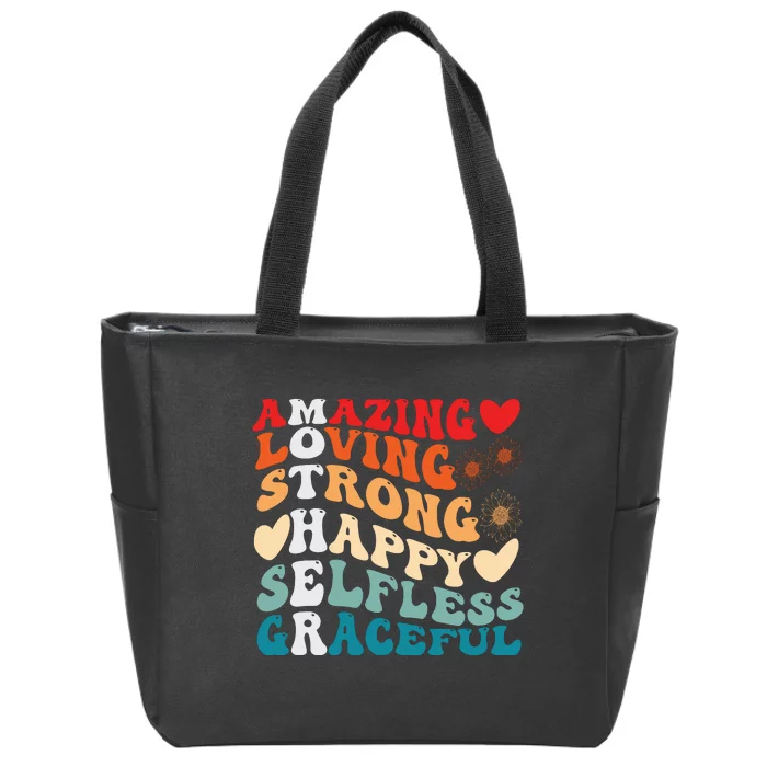 Mother Definition Best Mom Mothers Day Zip Tote Bag