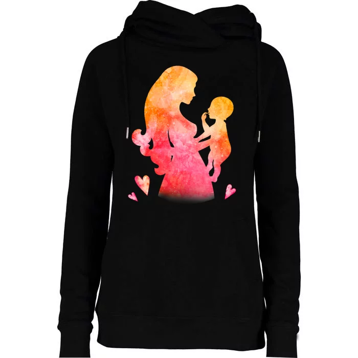 Mother's Day Baby Gift Womens Funnel Neck Pullover Hood