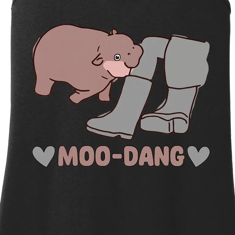 Moo Deng Bouncy Pig In Thai Picture Ladies Essential Tank