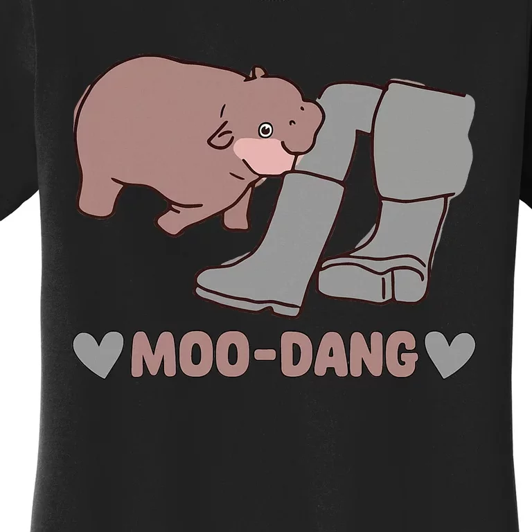 Moo Deng Bouncy Pig In Thai Picture Women's T-Shirt