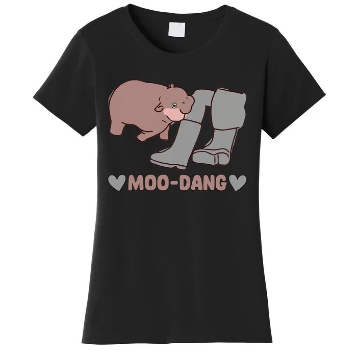 Moo Deng Bouncy Pig In Thai Picture Women's T-Shirt