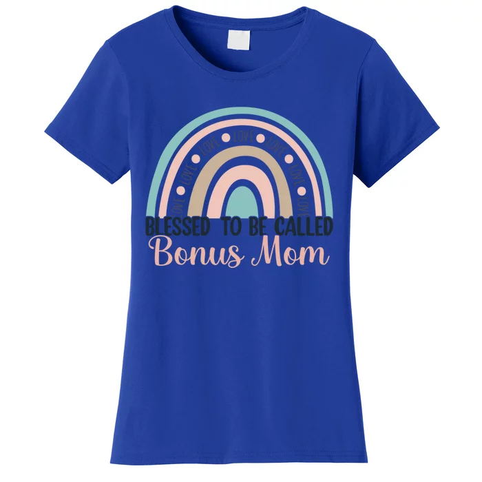 MotherS Day Blessed To Be Called Bonus Mom Rainbow Gift Women's T-Shirt