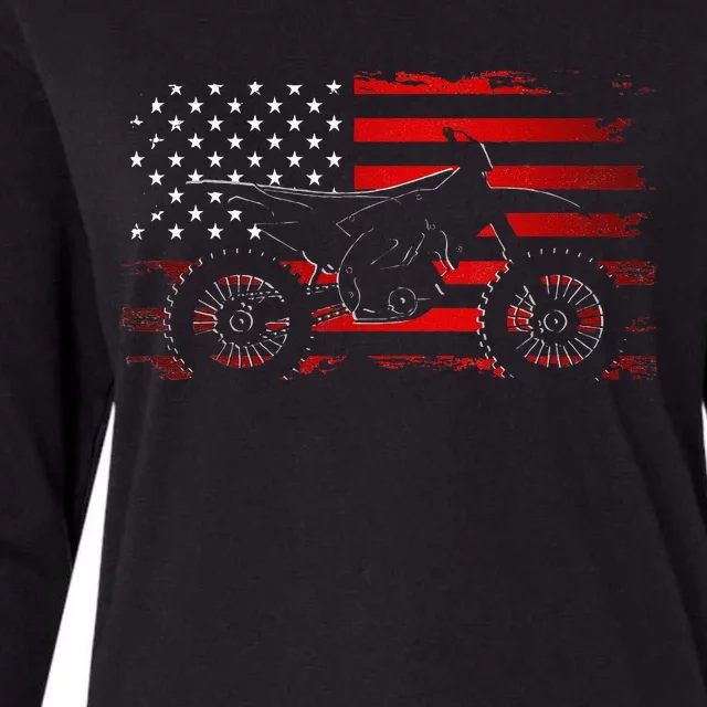 Motocross Dirt Bike Apparel Dirt Bike Motocross Womens Cotton Relaxed Long Sleeve T-Shirt