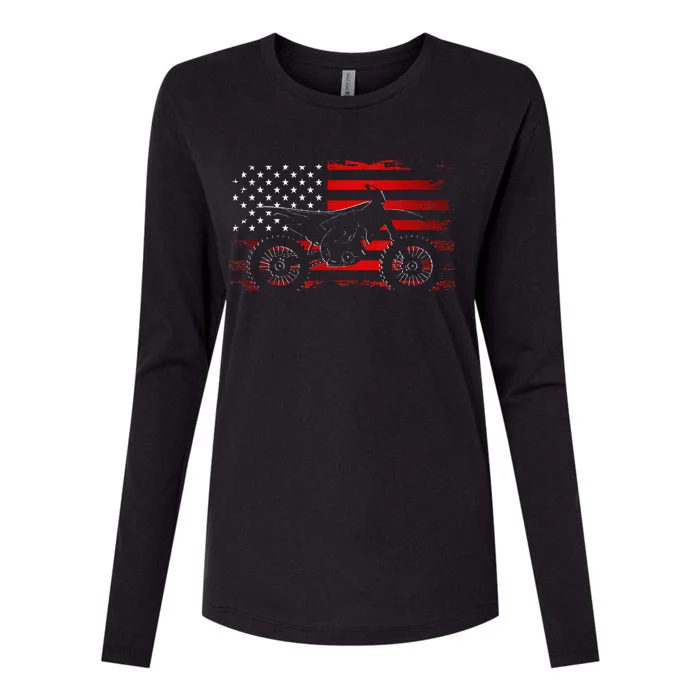 Motocross Dirt Bike Apparel Dirt Bike Motocross Womens Cotton Relaxed Long Sleeve T-Shirt