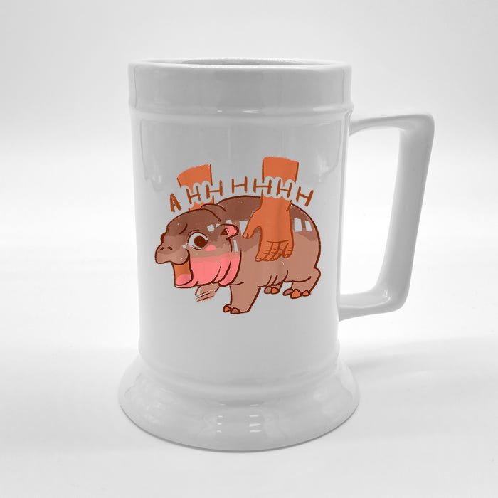 Moo Deng Bouncy Pig In Thai Front & Back Beer Stein