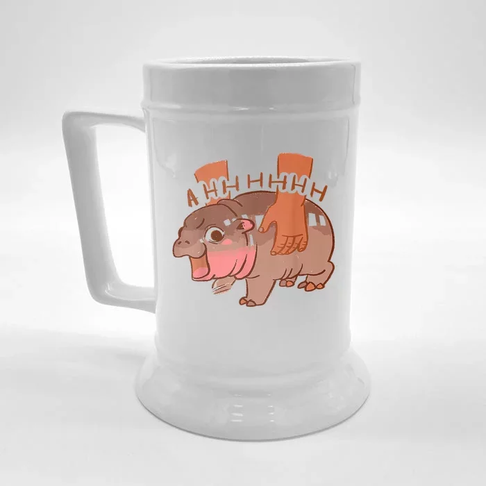 Moo Deng Bouncy Pig In Thai Front & Back Beer Stein