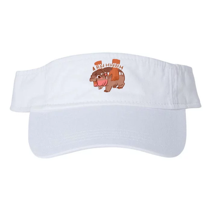 Moo Deng Bouncy Pig In Thai Valucap Bio-Washed Visor