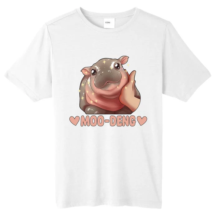 Moo Deng Bouncy Pig In Thai Picture The Cute Baby Hippo Moo Deng Cute Design ChromaSoft Performance T-Shirt