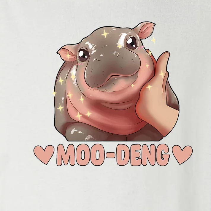 Moo Deng Bouncy Pig In Thai Picture The Cute Baby Hippo Moo Deng Cute Design Toddler Long Sleeve Shirt