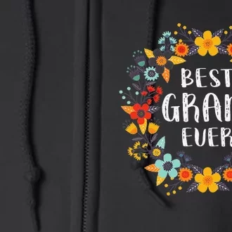 Mothers Day Best Gram Ever Full Zip Hoodie