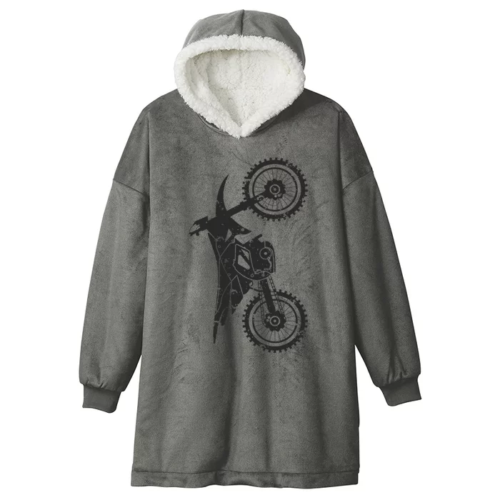 Motocross Dirt Bike Apparel Dirt Bike Motocross Hooded Wearable Blanket