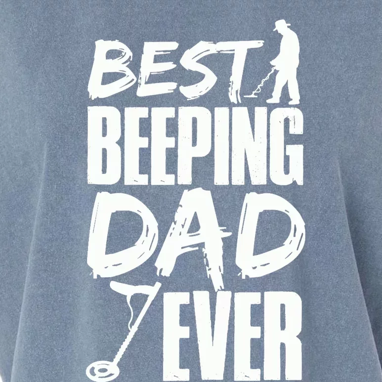 Metal Detecting Best Beeping Dad Ever Father Father's Day Garment-Dyed Women's Muscle Tee