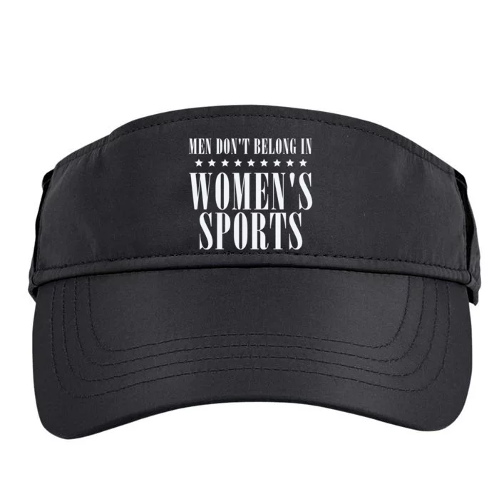 Man Dont Belong In Woman Sports Adult Drive Performance Visor