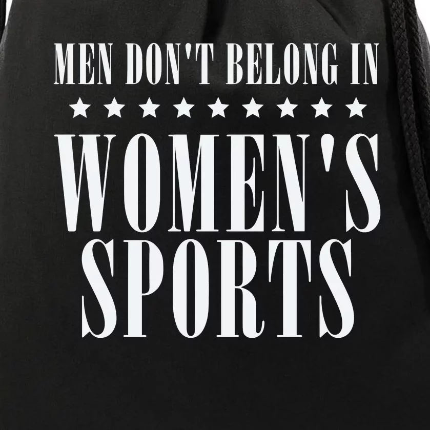 Man Dont Belong In Woman Sports Drawstring Bag