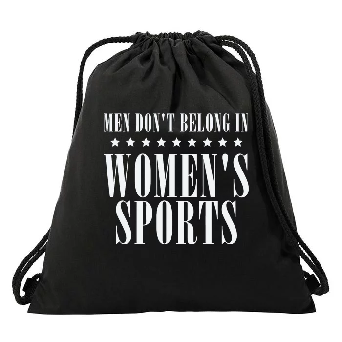 Man Dont Belong In Woman Sports Drawstring Bag