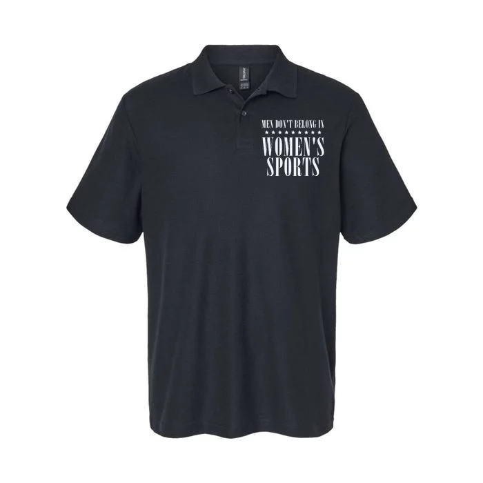 Man Dont Belong In Woman Sports Softstyle Adult Sport Polo