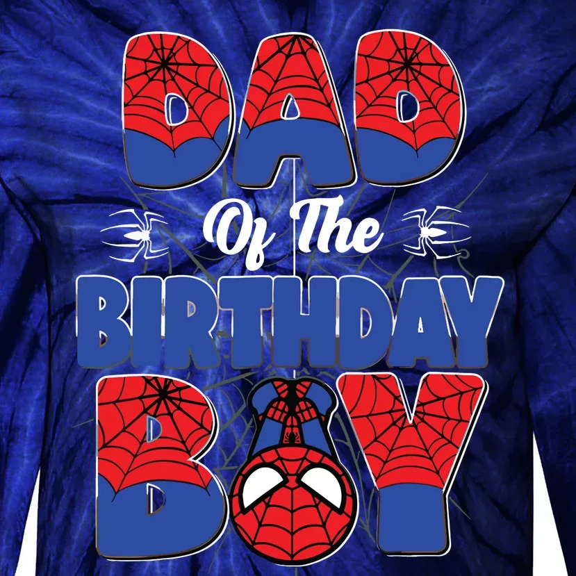 Matching Dad Birthday Boy Tie-Dye Long Sleeve Shirt