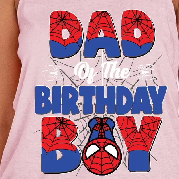 Matching Dad Birthday Boy Women's Knotted Racerback Tank