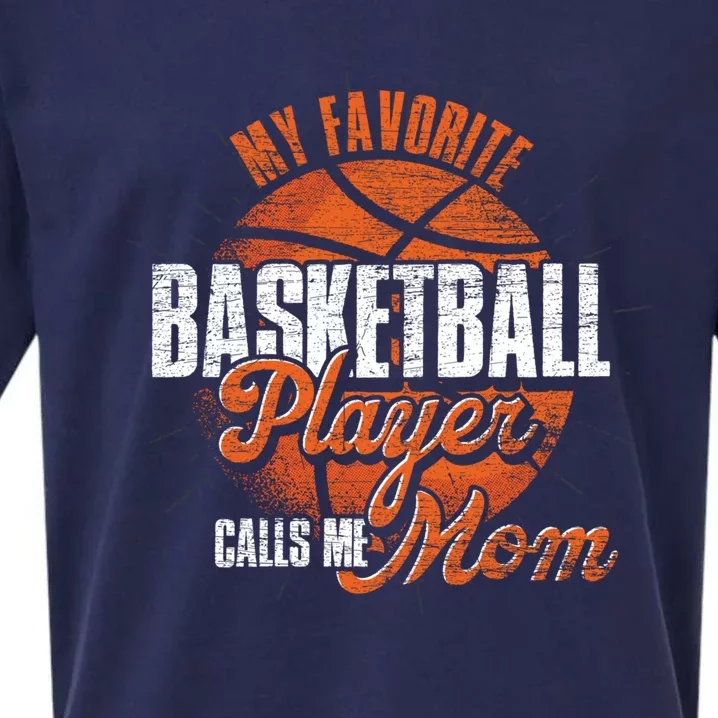 Mothers Day Basketball Fan Basketball Player Mom Basketball Gift Sueded Cloud Jersey T-Shirt