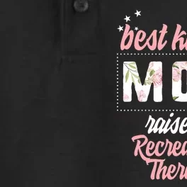 Mothers Day Best Kind Of Mom Raises Recreational Therapist Dry Zone Grid Performance Polo