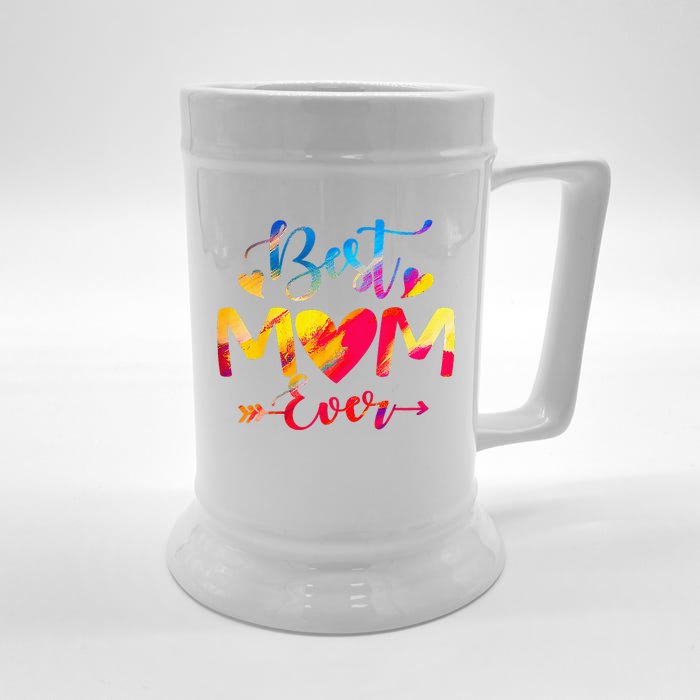 Mothers Day Best Mom Ever Gifts From Husband Son Daughter Front & Back Beer Stein