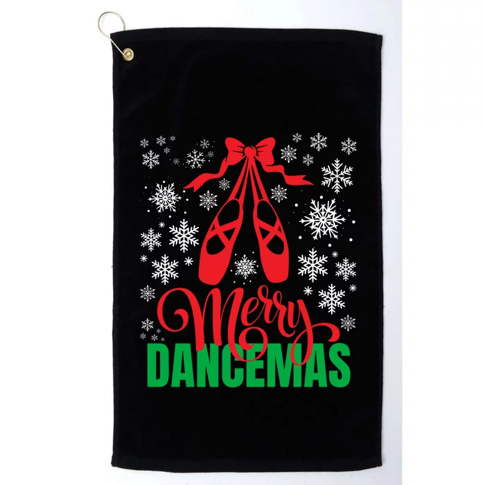 Merry Dancemas Ballet Dancer Teacher Christmas Platinum Collection Golf Towel