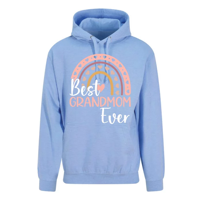 MotherS Day Best Grandmom Ever Cute Boho Rainbow Grandmom Cute Gift Unisex Surf Hoodie