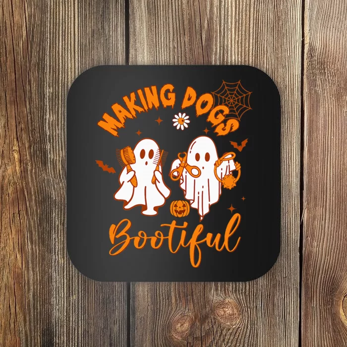 Making Dogs Bootiful Funny Halloween Dog Grooming Groomer Coaster