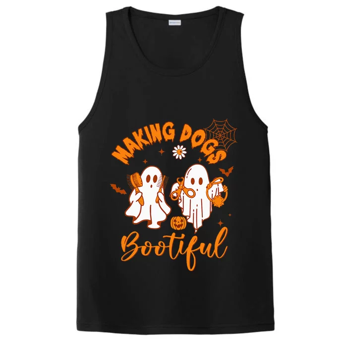 Making Dogs Bootiful Funny Halloween Dog Grooming Groomer Performance Tank