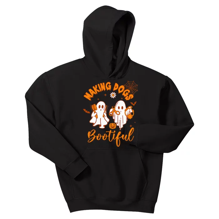 Making Dogs Bootiful Funny Halloween Dog Grooming Groomer Kids Hoodie