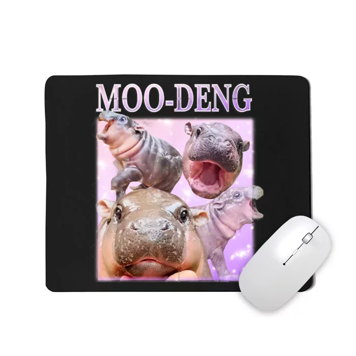 Moo Deng Baby Hippo Mousepad