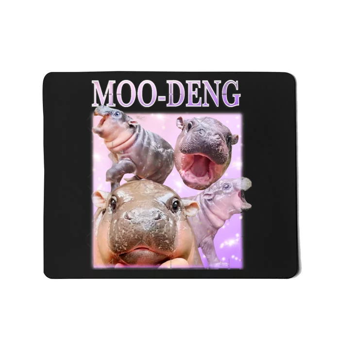 Moo Deng Baby Hippo Mousepad