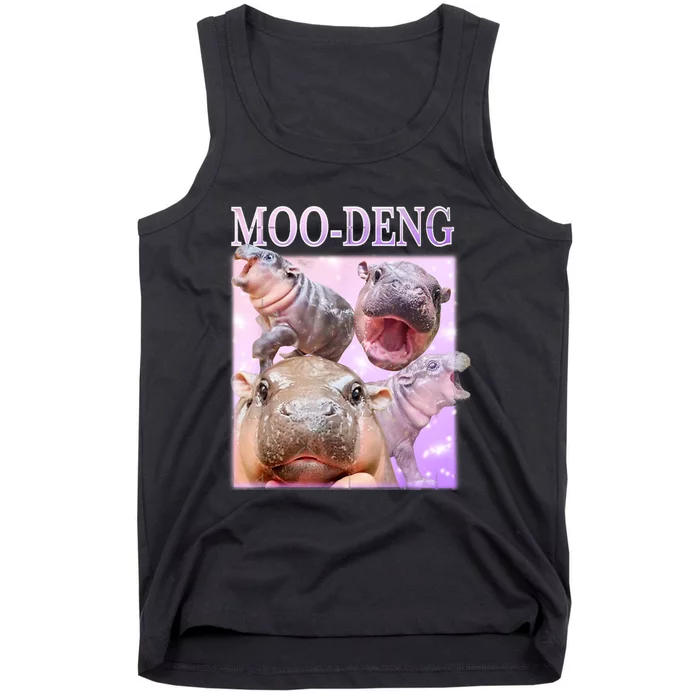 Moo Deng Baby Hippo Tank Top