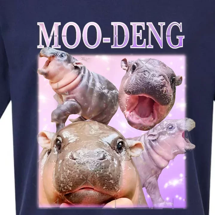 Moo Deng Baby Hippo Sueded Cloud Jersey T-Shirt