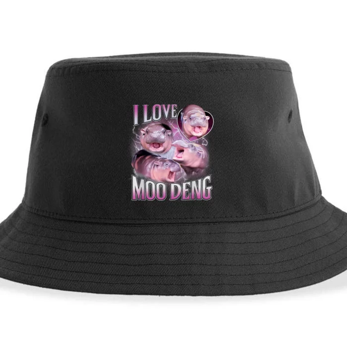 Moo Deng Baby Hippo Sustainable Bucket Hat