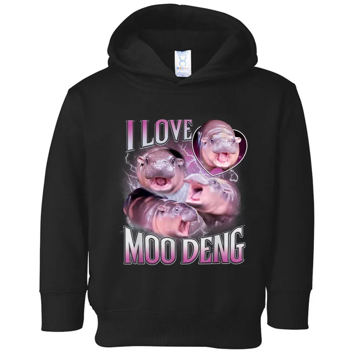 Moo Deng Baby Hippo Toddler Hoodie